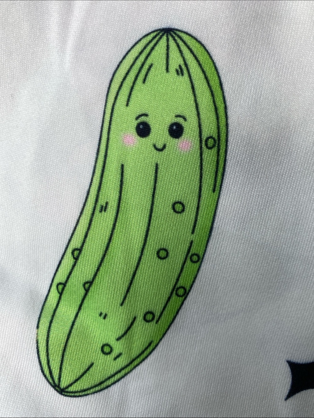 Adorable Pickle-Print 3-piece Pajama Set - Picture 4 of 5